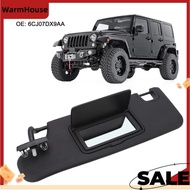 Car Interior Sun Visor 6CJ07DX9AA Left Black Driver Side for   JK 2007-2017