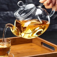 :)flower Teapot glass teapot glass teapot cafe pitcher teapot