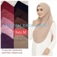 🔥[M] TUDUNG SARUNG COTTON PREMIUM INSTANT AISYAH EXCLUSIVE🔥
