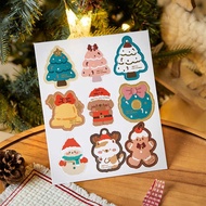 2023 Christmas Tag Atmosphere Decoration Baking Snack Box Ornaments Cute Cartoon Gift Tag