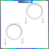 zzz 2pc USB C to 3 5mm  aux jack Cable C to 3 5mm Headphone Car Cord