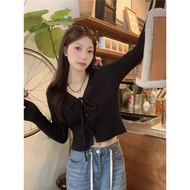 Il- AMELIA CARDIGAN BLOUSE WOMEN KOREAN STYLE RIB KNIT