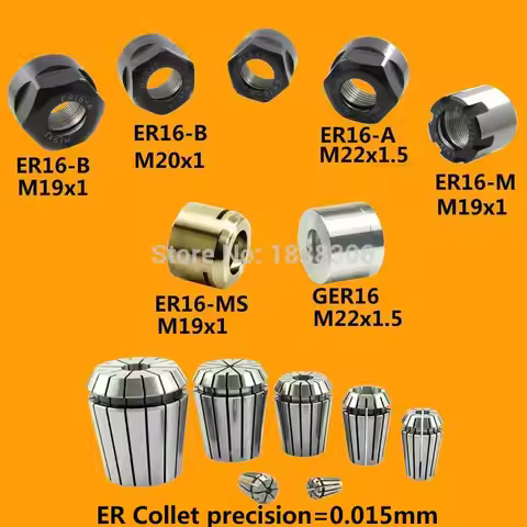 ER Collet Chuck Holder ER16 3.175 8mm adapter clamp Nut Drill chuck cnc router bits tools wood pcb b