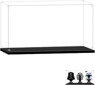 LILIKAKA Display Case for Three Lego Helmets, 21334 Jazz Quartet, 18.89x7.08x9.44inches (48x18x24cm)