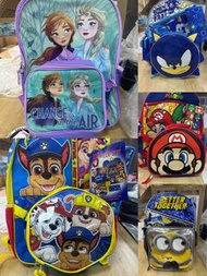 代購售約$4百幾、原價$40USD 歐美版汪汪隊立大功背囊 Super Mario背囊 馬里奧 瑪利歐背囊 冰雪奇緣背囊 迷你兵團背囊 超音鼠背囊 音速小子背囊 書包 sonic mario paw 