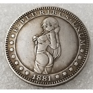 Ancient Crafts Wanderer American Morgan Coin Silver Dollar Silver Round#90012-30*/*-+