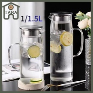 1.5L Borosilicate Glass Pitcher Minimalist Heat Cold Resistant Jar Hot Cold Water Kettle with Filter
