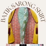 Batik Sarong Skirt (Size: XS) [Nyonya Style & Ready Made] |Batik Jahit Siap| /Kebaya Nyonya/Skirt Ba