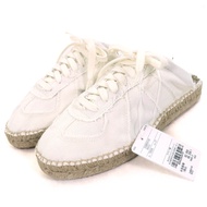 全新未使用 △ Maison Margiela 24 22 S38WS0192 繫帶牛仔帆布鞋/涼鞋 象牙色 37碼 附鞋盒和防塵袋 西班牙製造 女款