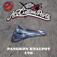 C70 C50 black chrome exhaust mount