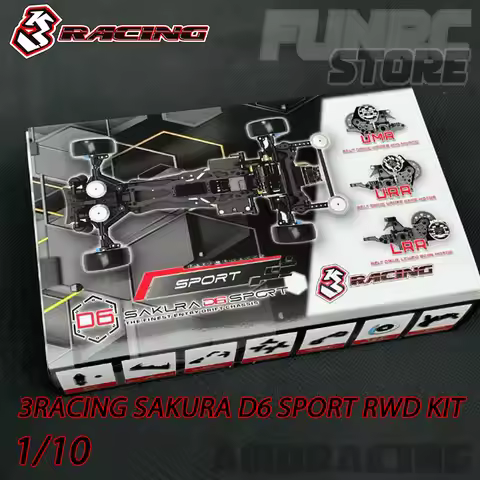 3Racing Sakura D6 SPORT RWD KIT 1/10 RC Electric Remote Control Model Car Professional Drift Racing 
