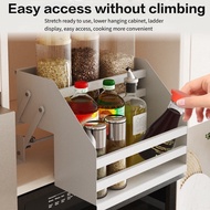 Storage Rack Spice Basket Pull-out Cabinet Spice Pull-down Drawer Spice Rack Adjustable Pull-out Bas
