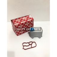 ( 100% FEBI ) 06L117021G ENGINE OIL COOLER W GASKET VW GOLF PASSAT TIGUAN ARTEON PORSCHE CAYENNE MAC