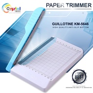 Guillotine KM-5646 Mini Paper Portable Trimmer 4x6 inches Manual Cutter for Photopaper Colored Paper