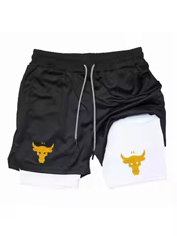 2026 Summer Sports Shorts 2-in-1 Gym Running Shorts Slow Running Casual Sportswear Fitness Double La