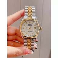 Stock baru【Datejust】 Rolex Jam tangan perempuan original 100% Automatik /Automatic women's Watch 32m