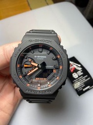 CASIO卡西歐 G-SHOCK 超人氣的八角錶殼 (黑x橘) 農家橡樹 GA-2100-1A4