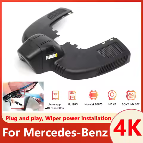 New! 4K UHD Car DVR WIFI Dash Cam Video Recorder Original For Mercedes-Benz GLE C167 GLE450 GLS gls4