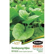 V27 Green Ceylon Spinach, Tembayung Hijau, JC Garden Vegetable Seed, Biji Benih
