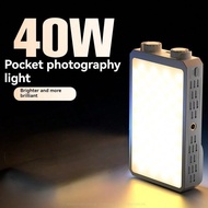 V40 LED Video Light, 40W Portable LED Camera Light, CRI 98+ 2800K~9000K 8000 Lumens Pocket-Sized Sel