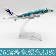 16CM Alloy ANA All Nikko Airlines All Nikko 380 All Nikko Green Color Black
