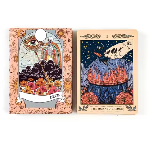 Oracle Deck A 37 Oracle Cards English Tarot Divination Edition Deck Borad Games, Ideal For Travel, M
