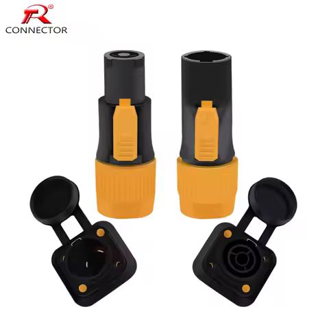 1set Waterproof Locking Powercon True Connector NAC3FX-W + PowerCon Chassis Connectors NAC3MPX or NA