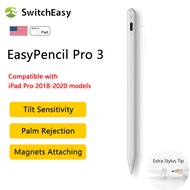SwitchEasy EasyPencil Pro 3 Stylus Pen for iPad with Tilt Sensitivity Magnets Attaching Palm Rejecti