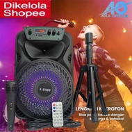 FLECO 8.5 INCH PORTABLE SALON WITH MICROPHONE + STAND F-8808 / F8805 / F8806 / F8907