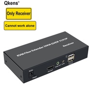 20km HDMI USB KVM Fiber Extender Over SC Fiber Cable TCP/IP Audio Video Transmitter and Receiver for
