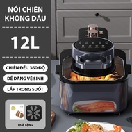 ECOMIX 12L Multifunctional Oil-Free Fryer Air Fryer 360 Degree Frying - 2 Years