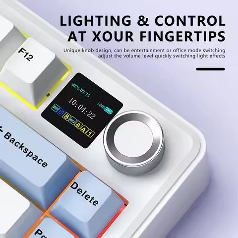 AULA F75 MAX 2.4G Wireless/Bluetooth/Wired Gaming Mechanical Keyboard Hot-Swap RGB 75% 81 Keys Offic