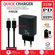 35W Fast Charging PD USB-C Output Charger BZ89 Adapter + Type C To Type C Cable 1 Meter TC Universal