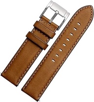 Timex Calfskin Leather Watch Band Straps Watch Width 20mm 22mm Replacement for Men's Fossil (FS5088 FS5380) TIMEX Watches
