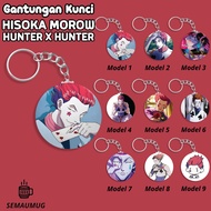 GANTUNGAN HISOKA MOROW HUNTER X HUNTER KEYCHAIN CUTE ANIME ROUND KEYCHAIN GIFT CUSTOM PRINT SEMAUMUG