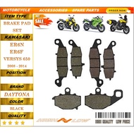 KAWASAKI ER6N ER6F VERSYS 650 08-14 BRAKE PADS SET STREET BIKE TOP QUALITY