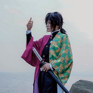 Demon Slayer COS Uniform Tomioka Giyuu Full Set Water Column cosplay Haori Male Merchandise Adult Ki