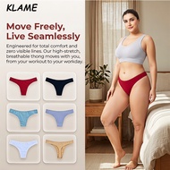 KLAME 3PCS S-L Women's Low Waist Comfortable Seamless Cotton Underwear KLM461