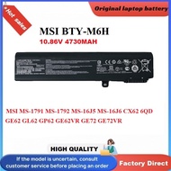 MSI MS-16J2 16J1 16J3 16J6 GL62M CX62 6QD GE62 GL62 GP62 GE62VR GE72 GE72VR BTY-M6H Bateri komputer 