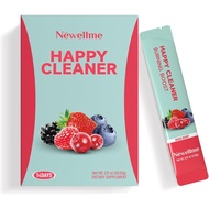 NEWELLME Happy Cleaner Gut Health ers Powder, Berry Flavor, with Probiotic, Prebiotic & Plant-Based 