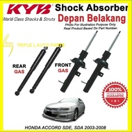 HONDA ACCORD SDE, SDA 2003-2008 KYB / KAYABA  SHOCK ABSORBER SET