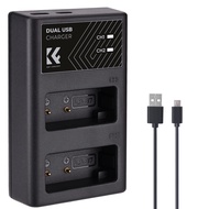 K&F Concept LP-E17 Battery Charger, Dual Slot Quick Charger for Canon EOS RP, Rebel T8i, T7i, T6i, T