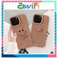 Iphone Case TPU Brown Leather Shockproof Smiley Face love 6splus/7/8/plus/x/xs/11/12/13/14/15/16/pro