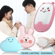 PowerBank Hand Warmer Mini Cartoon Portable USB Rechargeable Handheld Heater 2 in 1 5000mAh Mobile