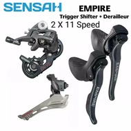 MINI GROUPSET SENSAH EMPIRE 2 X 11 SPEED SEPEDA ROADBIKE FD RD BRIFTER ATAU SHIFTER BALAP ROAD BIKE