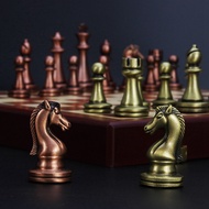 TURE <br> Folding Metal Chess Chess Box Chess Pieces Metal Chess