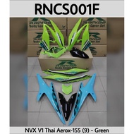 RAPIDO COVER SET COVERSET NVX V1  ***Thai aerox green *** (STICKER TANAM)