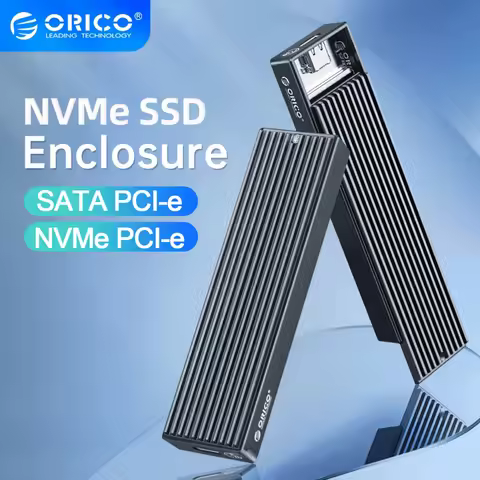 ORICO M.2 SSD Case NVME Enclosure,M2 SATA NGFF USB Case,Gen2 10Gbps PCIe SSD Case, 5Gbps NGFF SATA S