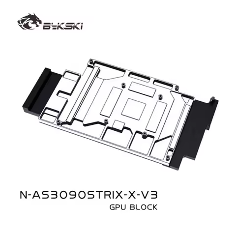 Bykski GPU Block for ASUS RTX 3090 /3080 Strix Graphics Card Water Cooling AI Intelligence Deep Lear