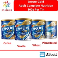 RM94.40 Ensure Gold Adult Complete Nutrition Vanilla / Coffee / Wheat / Plant Based Flavour 800g